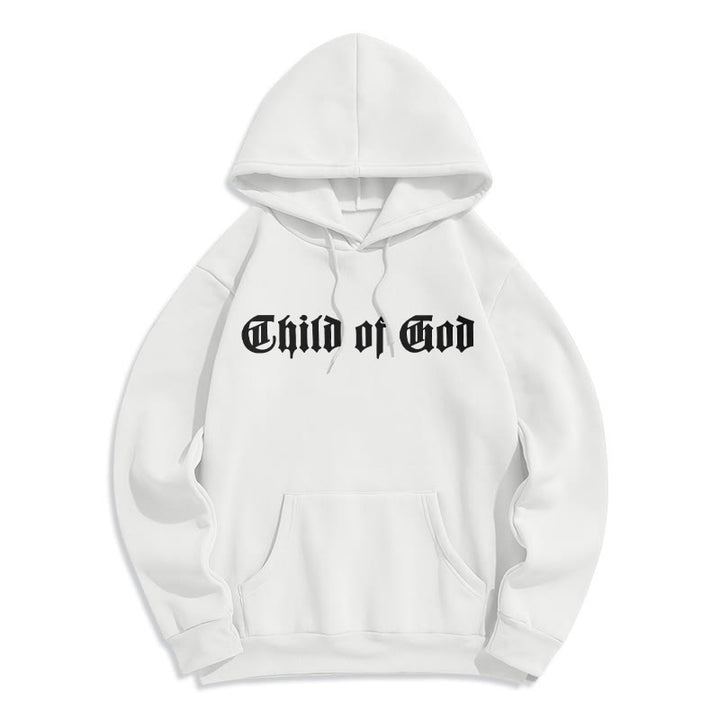 Sweat à capuche en polyester doublé polaire Christianartworkshop « Enfant de Dieu » avec verset biblique - image 19