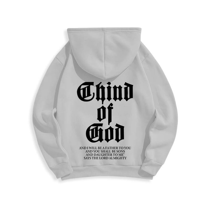 Sweat à capuche en polyester doublé polaire Christianartworkshop « Enfant de Dieu » avec verset biblique - image 17
