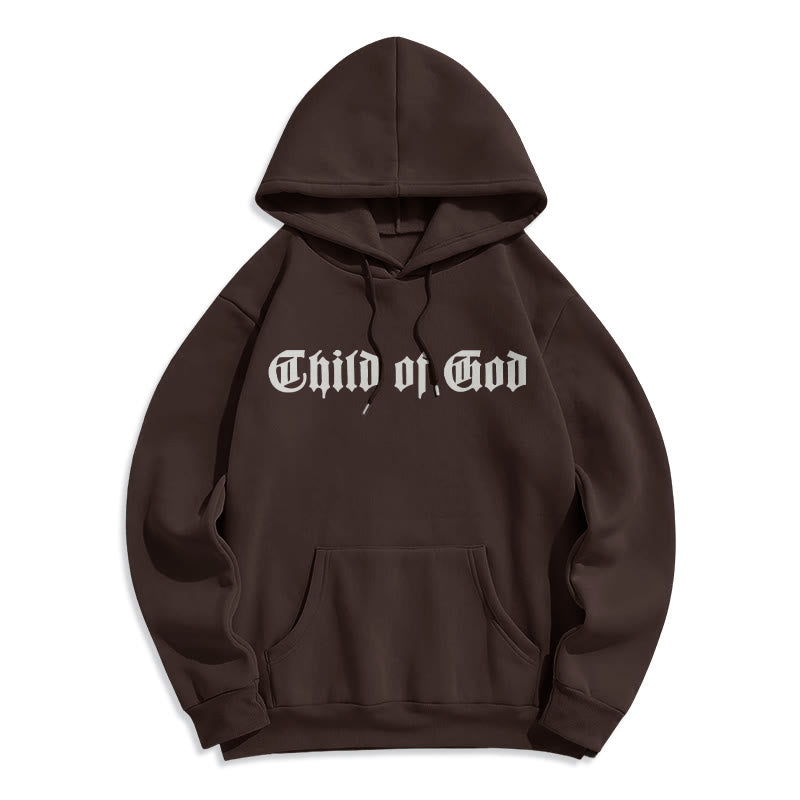 Sweat à capuche en polyester doublé polaire Christianartworkshop « Enfant de Dieu » avec verset biblique - image 22