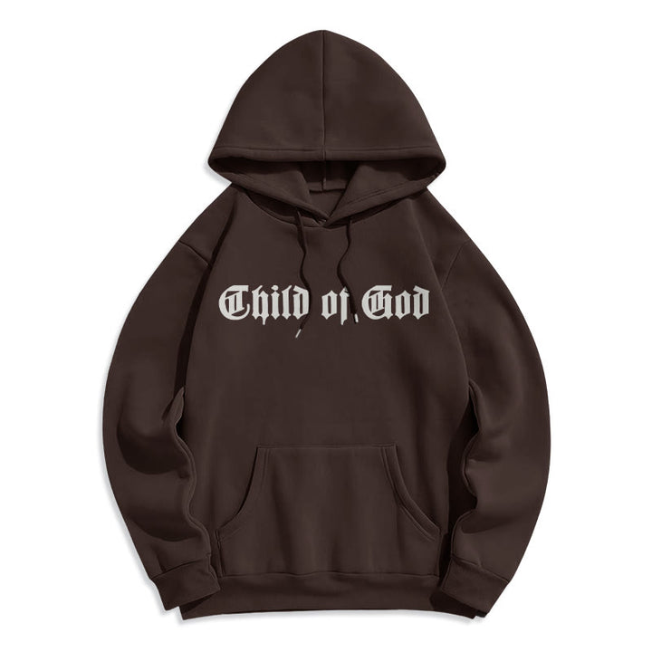 Sweat à capuche en polyester doublé polaire Christianartworkshop « Enfant de Dieu » avec verset biblique - image 22