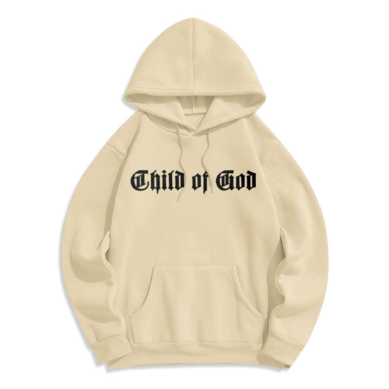 Sweat à capuche en polyester doublé polaire Christianartworkshop « Enfant de Dieu » avec verset biblique - image 13