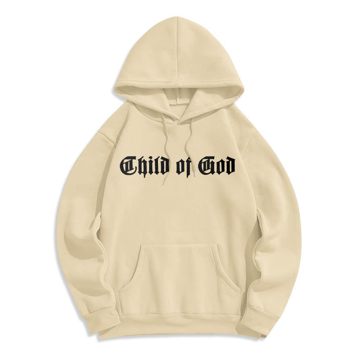 Sweat à capuche en polyester doublé polaire Christianartworkshop « Enfant de Dieu » avec verset biblique - image 13
