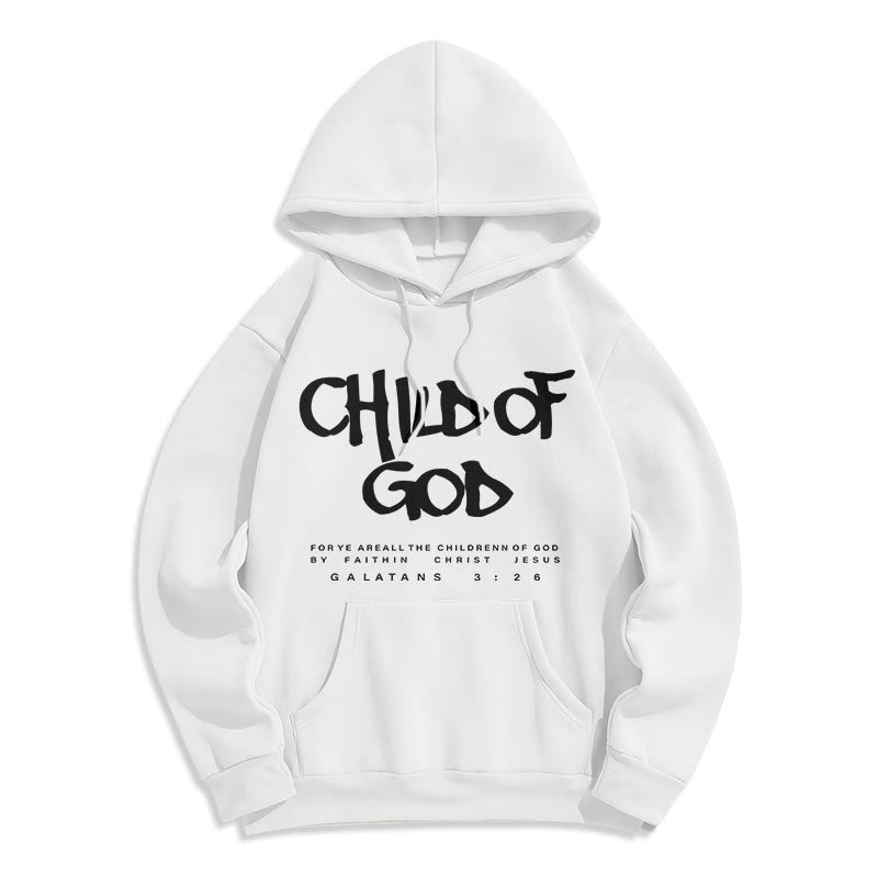 Christianartworkshop Enfant de Dieu Galates 3:26 Foi Sweat à capuche en polyester doublé polaire - image 7