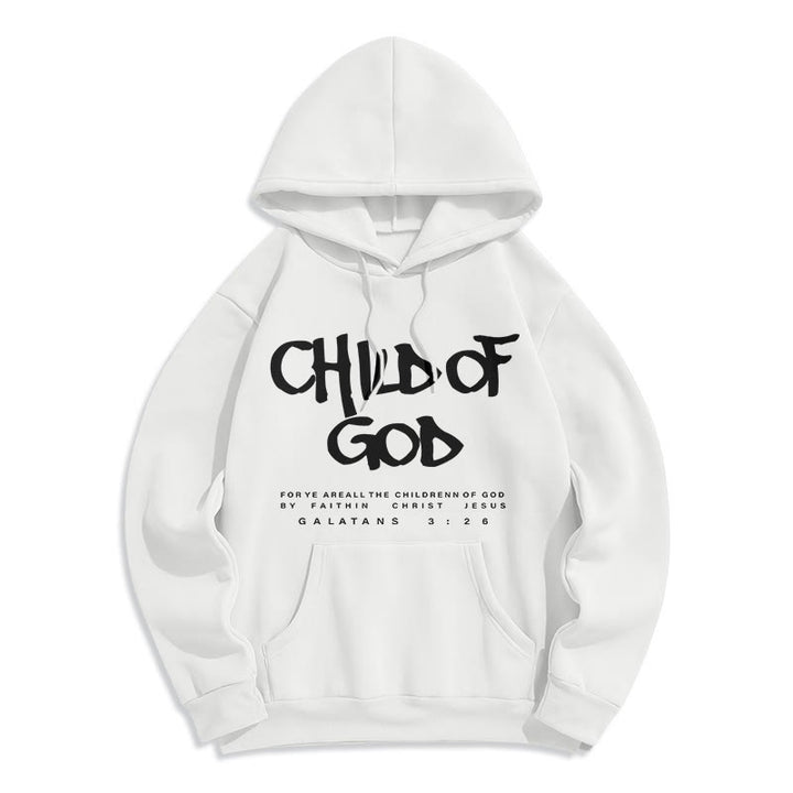 Christianartworkshop Enfant de Dieu Galates 3:26 Foi Sweat à capuche en polyester doublé polaire - image 7