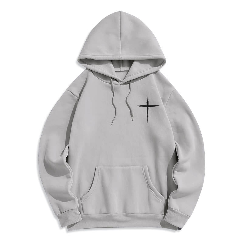 Christianartworkshop Jésus sauve Jean 14:6 Sweat à capuche en polyester doublé polaire Foi - image 1
