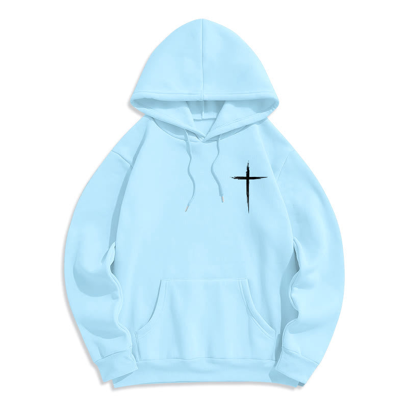 Christianartworkshop Jésus sauve Jean 14:6 Sweat à capuche en polyester doublé polaire Foi - image 13