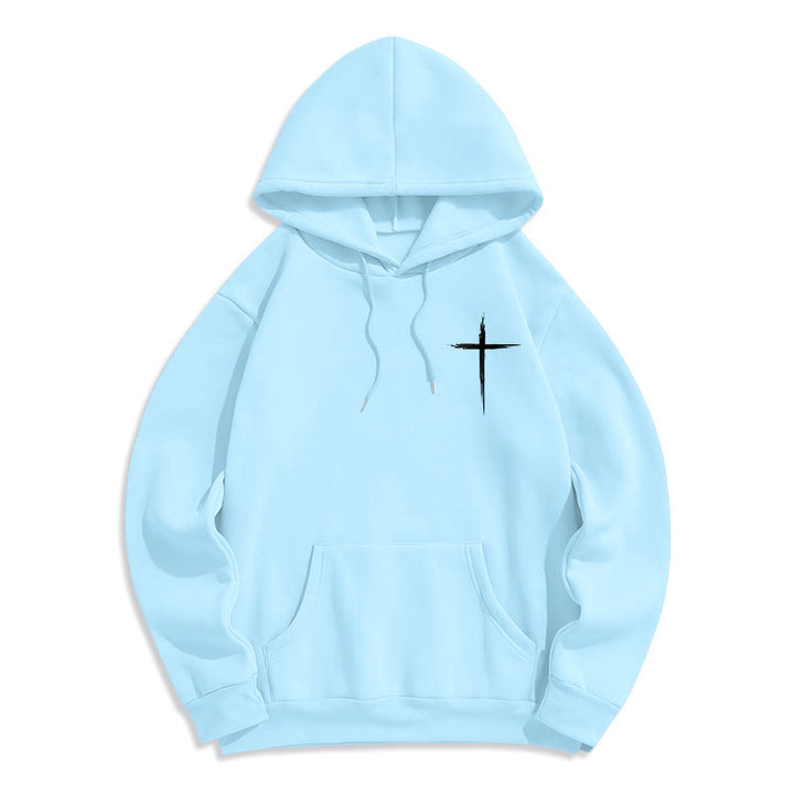 Christianartworkshop Jésus sauve Jean 14:6 Sweat à capuche en polyester doublé polaire Foi - image 13