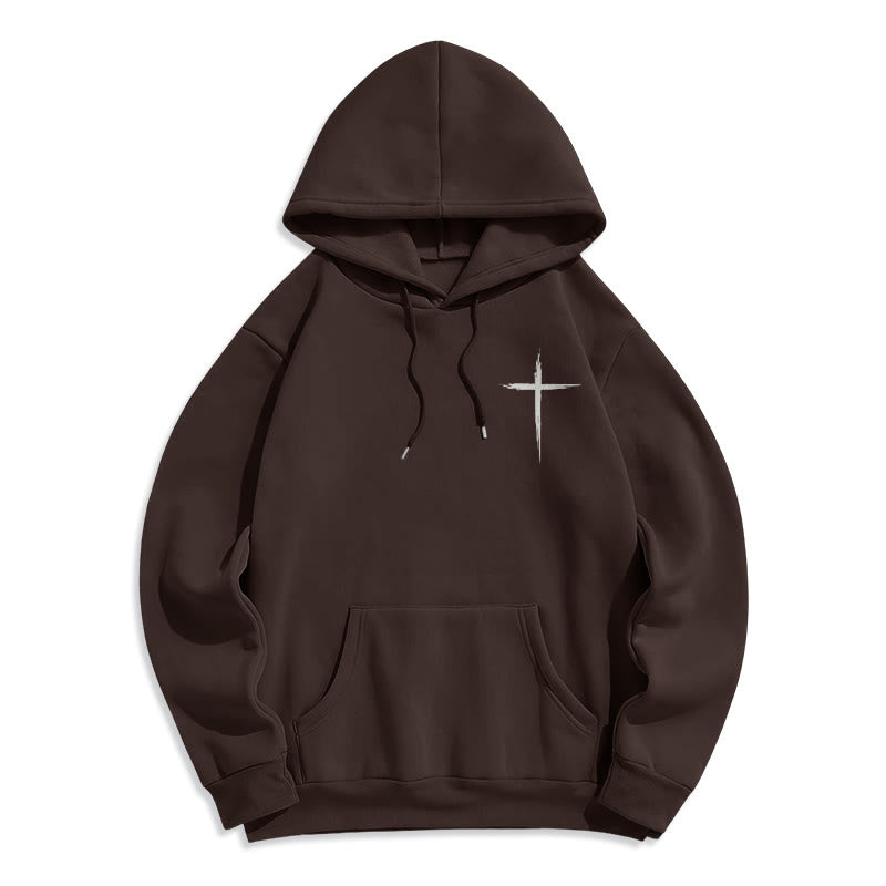 Christianartworkshop Jésus sauve Jean 14:6 Sweat à capuche en polyester doublé polaire Foi - image 7