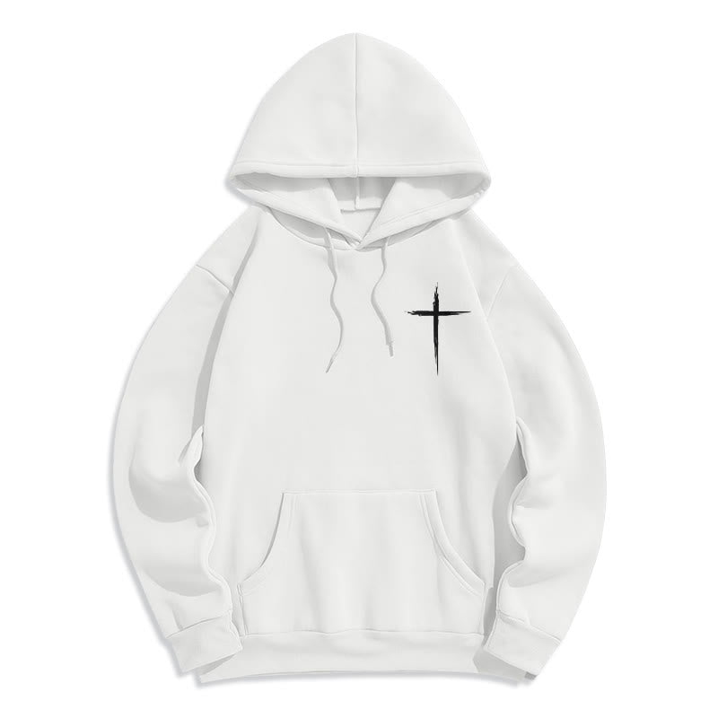 Christianartworkshop Jésus sauve Jean 14:6 Sweat à capuche en polyester doublé polaire Foi - image 4