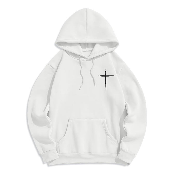 Christianartworkshop Jésus sauve Jean 14:6 Sweat à capuche en polyester doublé polaire Foi - image 4