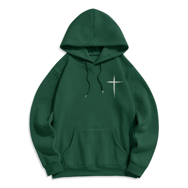 Christianartworkshop Jésus sauve Jean 14:6 Sweat à capuche en polyester doublé polaire Foi - image 19