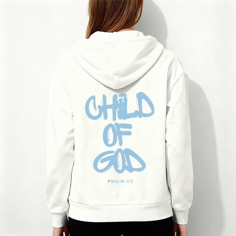 Christianartworkshop Faith Graffiti Enfant de Dieu Sweat à capuche adulte en polyester doublé polaire - image 4