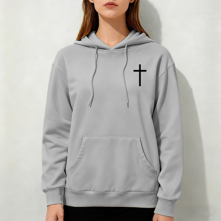 Sweat à capuche en polyester doublé polaire Christianartworkshop avec citation « Foi audacieuse » (Philippiens 413) - image 5