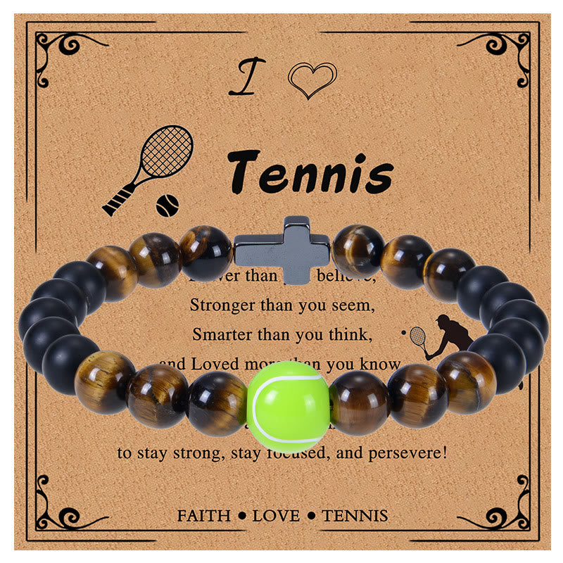 Bracelet sport œil de tigre et mat Christianartworkshop : Un rappel constant de force au quotidien - Tennis - image 5