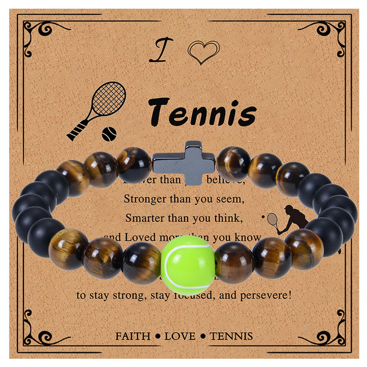 Bracelet sport œil de tigre et mat Christianartworkshop : Un rappel constant de force au quotidien - Tennis - image 5