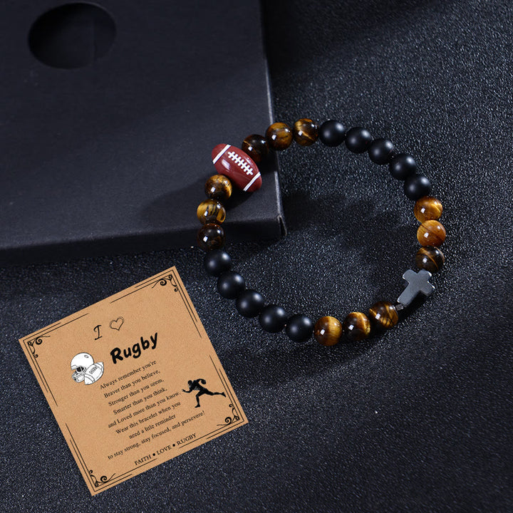 Bracelet sport œil de tigre et mat Christianartworkshop : Un rappel constant de force au quotidien - image 2