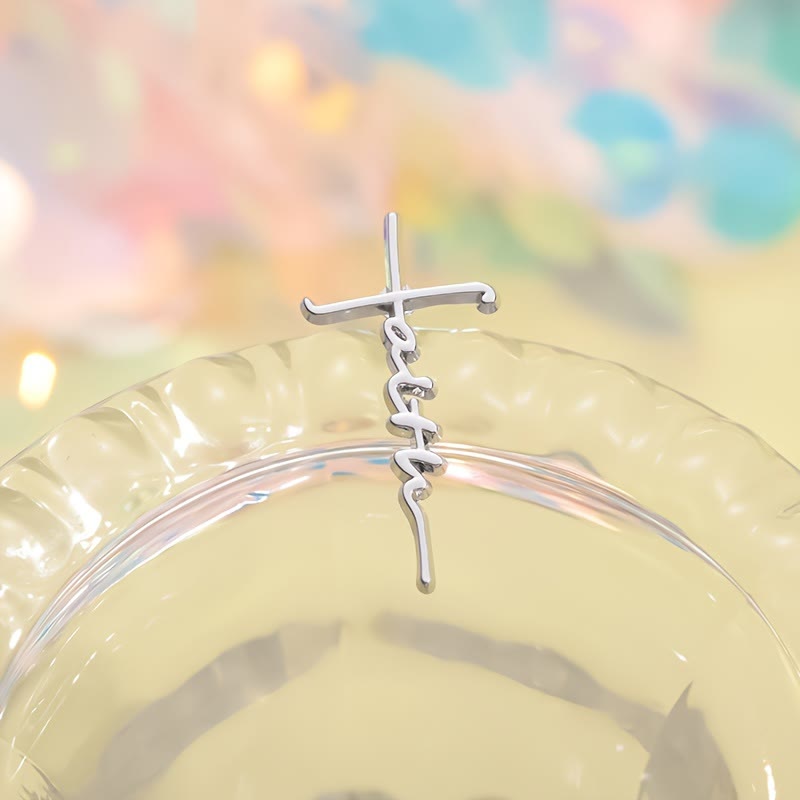 Broche croix et phrase Christianartworkshop : symbole de foi divine pour vêtements - image 9