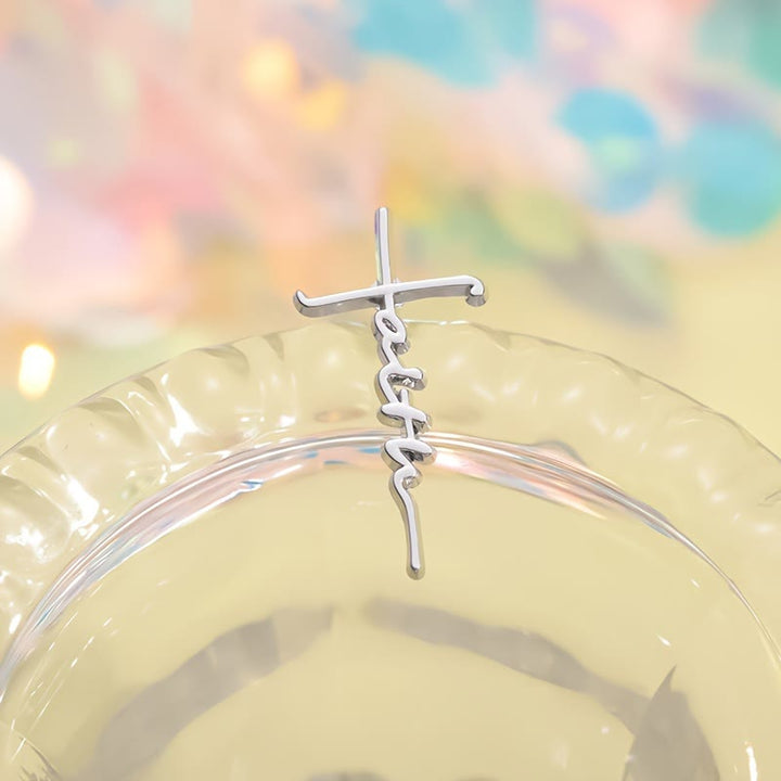 Broche croix et phrase Christianartworkshop : symbole de foi divine pour vêtements - image 9