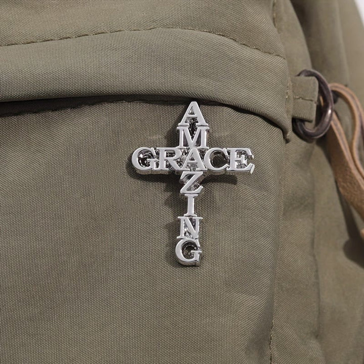 Broche croix et phrase Christianartworkshop : symbole de foi divine pour vêtements - image 3