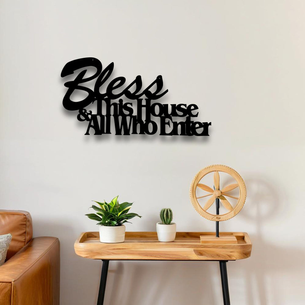 Christianartworkshop Décoration « Bénissez cette maison » : Un cadeau de foi tendre pour vos proches - image 1