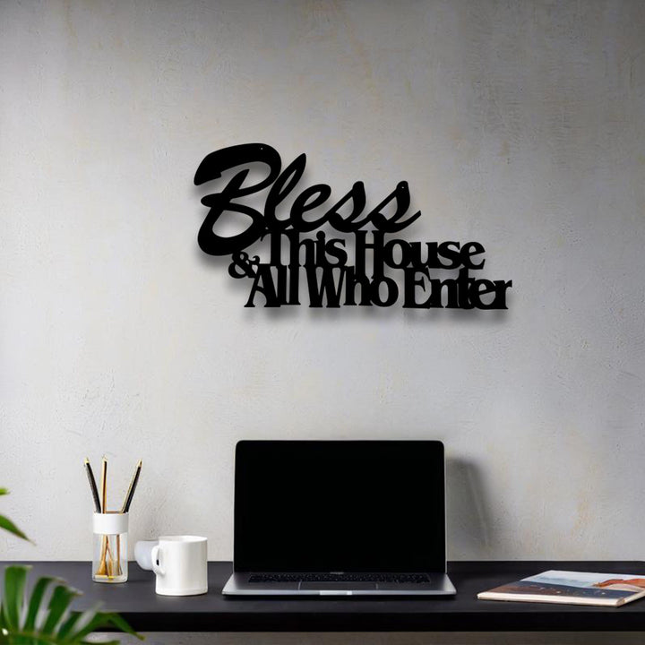 Christianartworkshop Décoration « Bénissez cette maison » : Un cadeau de foi tendre pour vos proches - image 2