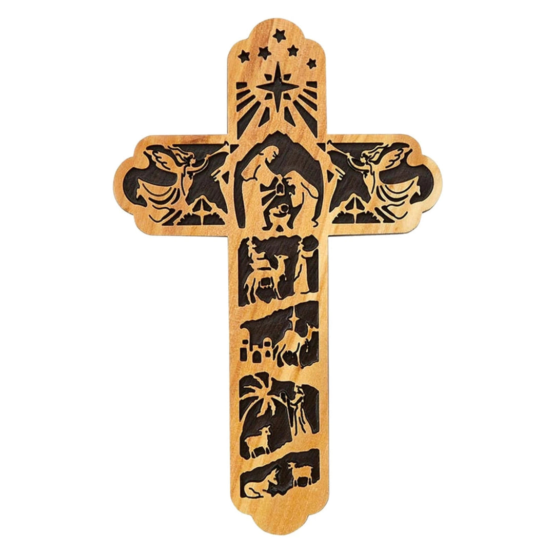 Christianartworkshop Décoration suspendue en forme de croix finement travaillée : un rappel constant de grâce pour la maison - image 2
