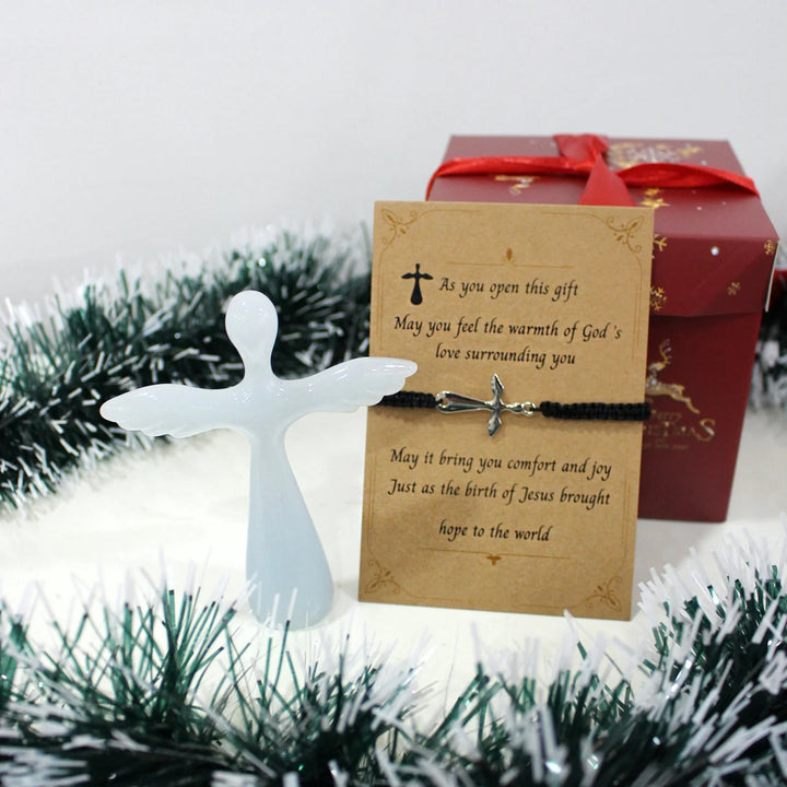 Christianartworkshop Bracelet croix et ensemble croix ange gardien : un rappel tactile de la foi pour les moments du quotidien - image 2