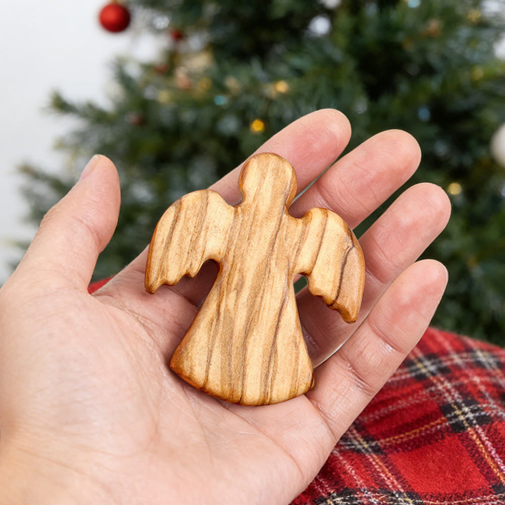 Christianartworkshop Souvenir Ange Olive & Noyer : Jeton de Grâce Personnalisé - image 2