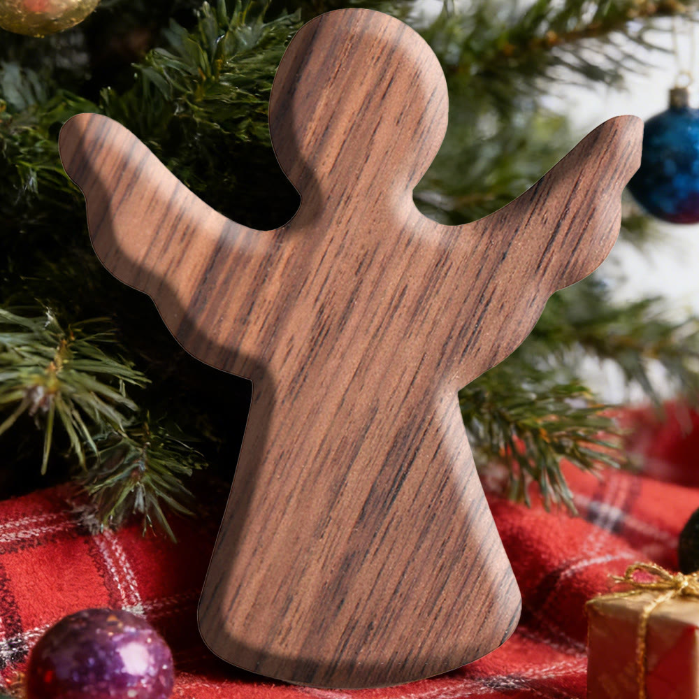 Christianartworkshop Souvenir Ange Olive & Noyer : Jeton de Grâce Personnalisé - Noyer noir B - image 7