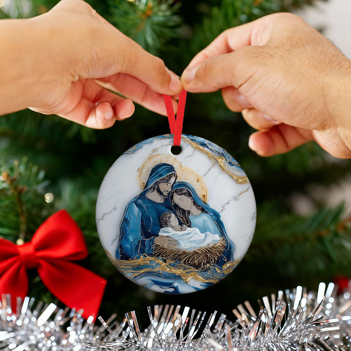 Christianartworkshop Crèche chaleureuse en forme d'étable : un rappel de foi et de réconfort pour les sapins de Noël - image 6