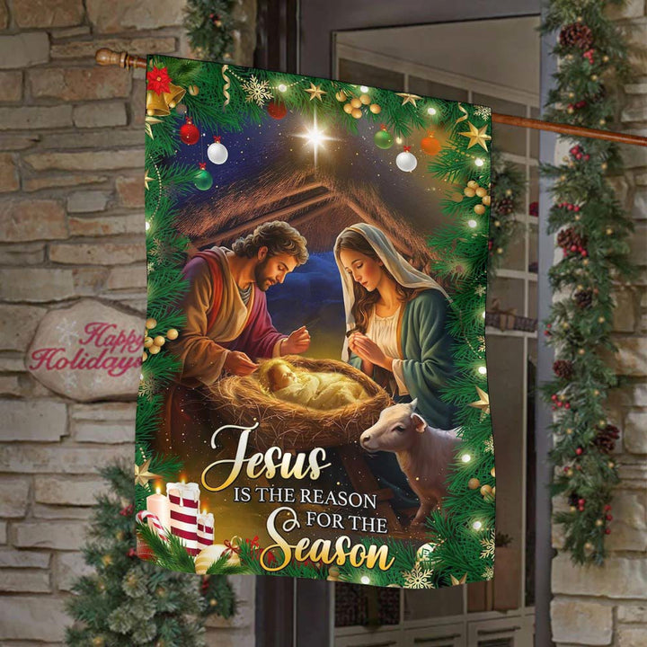 Christianartworkshop Crèche de Noël « Jésus est la raison » : Un rappel de foi et de joie pour votre jardin - image 3