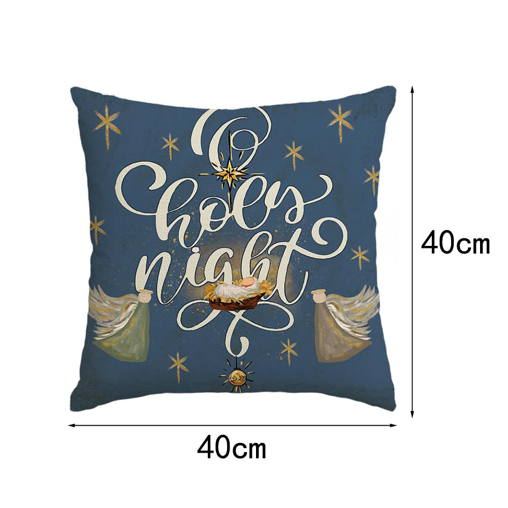 Christianartworkshop Ensemble d'oreillers Nuit Sainte : un symbole de foi élégant pour une décoration chaleureuse - D - 40*40 cm - image 15