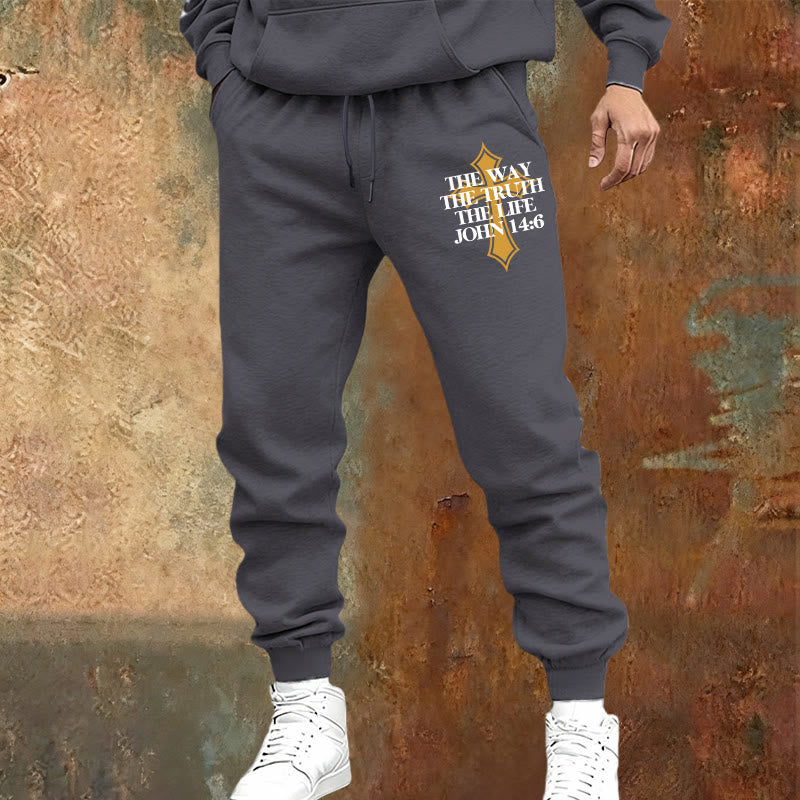 Atelier d'art chrétien - Pantalon de survêtement Jean avec croix : Idéal pour l'église et les journées décontractées - image 21
