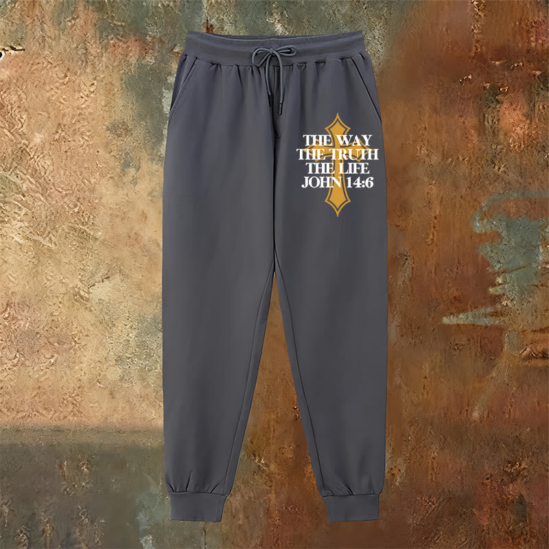 Atelier d'art chrétien - Pantalon de survêtement Jean avec croix : Idéal pour l'église et les journées décontractées - image 22