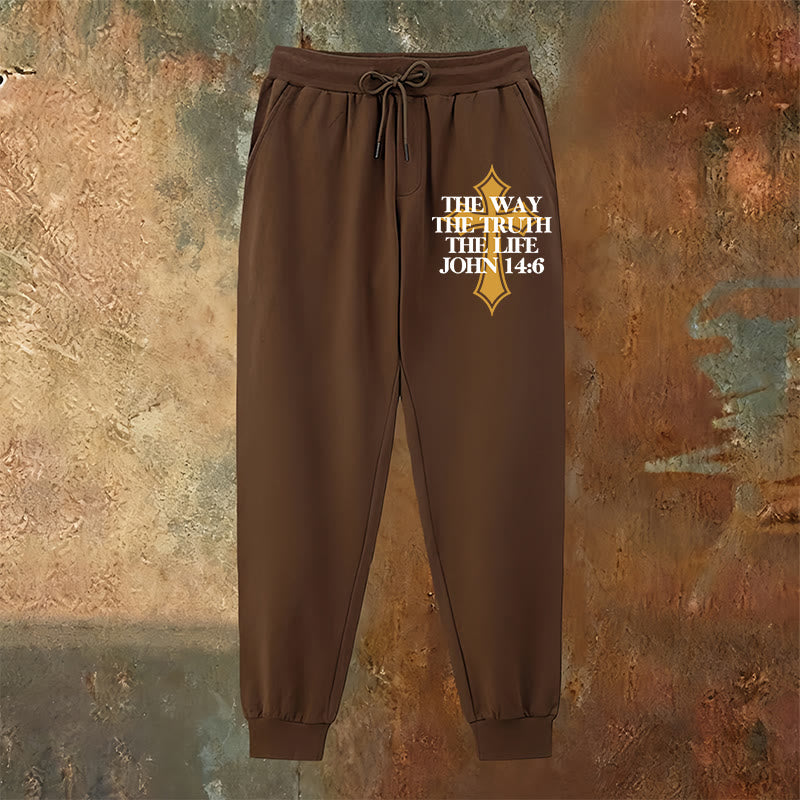 Atelier d'art chrétien - Pantalon de survêtement Jean avec croix : Idéal pour l'église et les journées décontractées - image 18