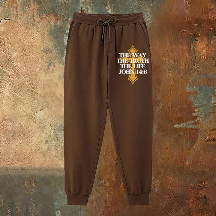 Atelier d'art chrétien - Pantalon de survêtement Jean avec croix : Idéal pour l'église et les journées décontractées - image 18