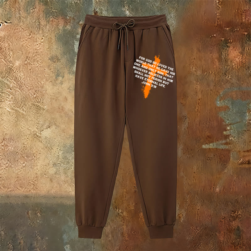 Christianartworkshop Jean 3:16 Pantalon de survêtement : À porter au quotidien avec une foi gracieuse - image 2