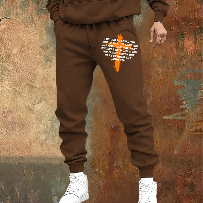 Christianartworkshop Jean 3:16 Pantalon de survêtement : À porter au quotidien avec une foi gracieuse - image 1