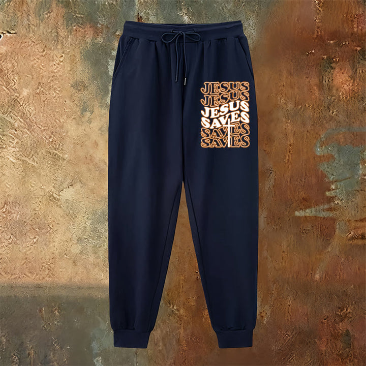 Christianartworkshop Pantalon de survêtement Jésus sauve : Confort quotidien enveloppé de dévotion - image 18