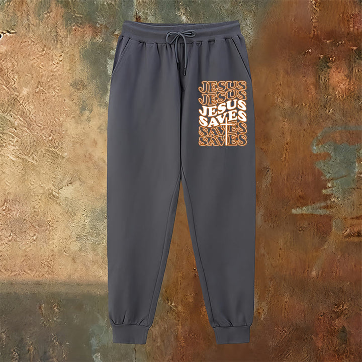 Christianartworkshop Pantalon de survêtement Jésus sauve : Confort quotidien enveloppé de dévotion - image 10