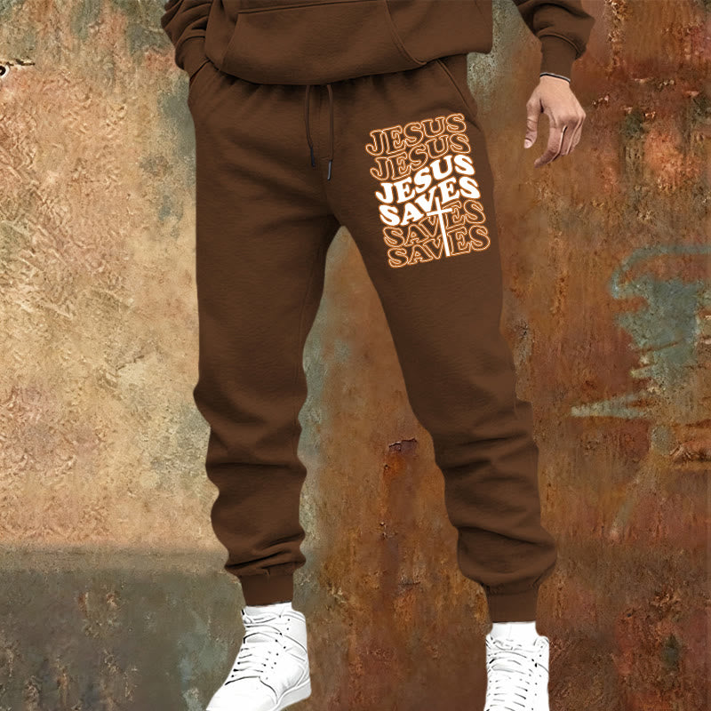 Christianartworkshop Pantalon de survêtement Jésus sauve : Confort quotidien enveloppé de dévotion - image 5