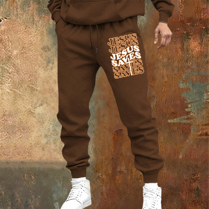 Christianartworkshop Pantalon de survêtement Jésus sauve : Confort quotidien enveloppé de dévotion - image 5