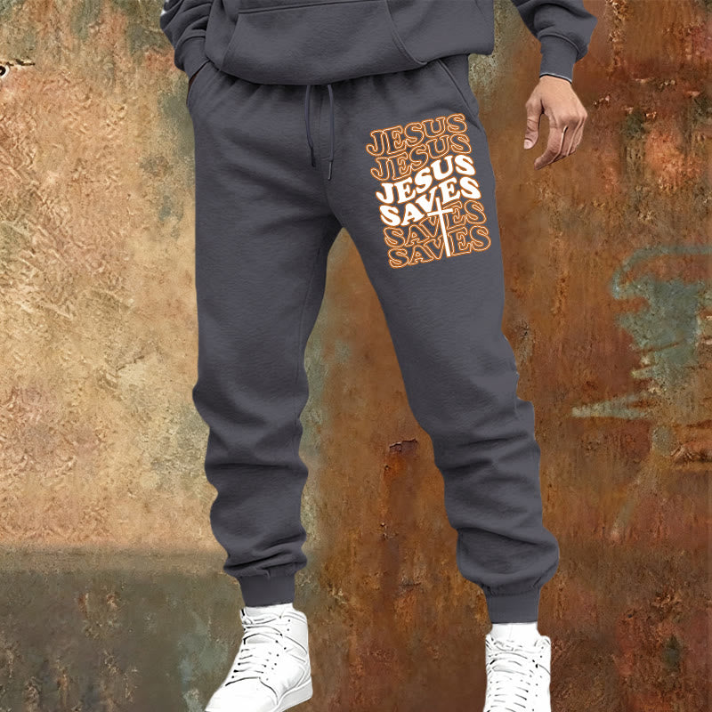 Christianartworkshop Pantalon de survêtement Jésus sauve : Confort quotidien enveloppé de dévotion - image 9