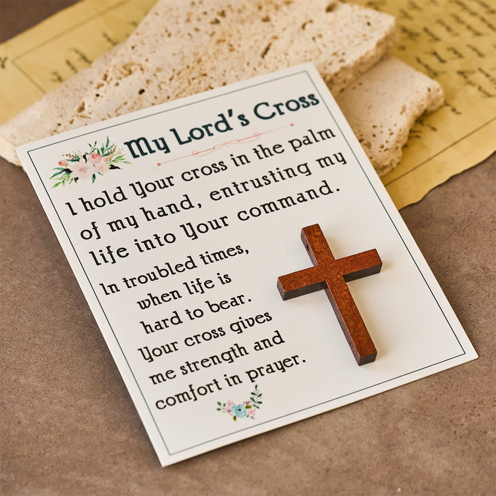 Christianartworkshop Croix de poche Entrust My Life : Rappel quotidien de grâce pour les routines - image 3
