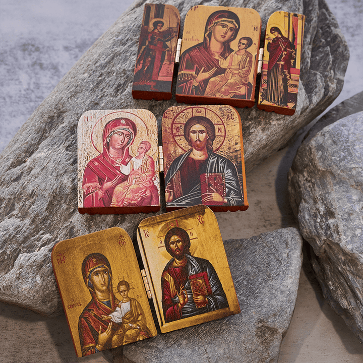 Christianartworkshop Icône spirituelle robuste : un rappel silencieux de la présence divine - image 1