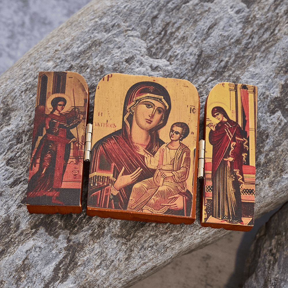 Christianartworkshop Icône spirituelle robuste : un rappel silencieux de la présence divine - image 11