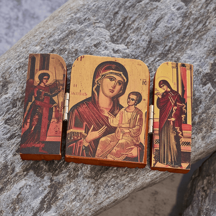 Christianartworkshop Icône spirituelle robuste : un rappel silencieux de la présence divine - image 11