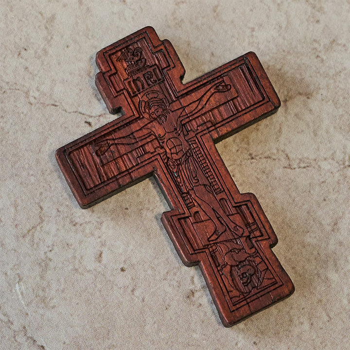 Christianartworkshop Croix de poche crucifix en terre : un rappel discret du sacrifice - image 3