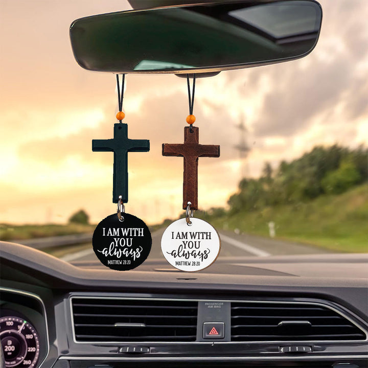 Christianartworkshop Croix décorative à suspendre pour voiture avec verset biblique : Cherchez un verset biblique chaque jour - image 3