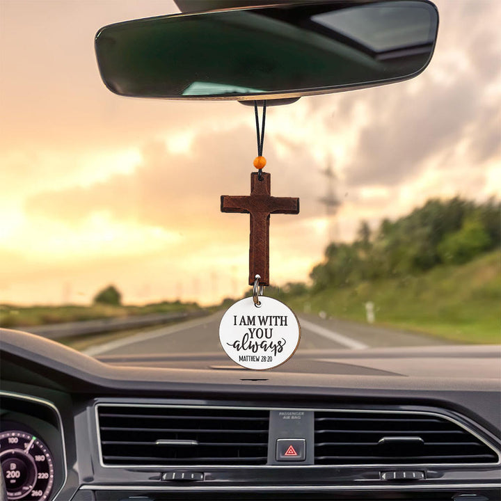 Christianartworkshop Croix décorative à suspendre pour voiture avec verset biblique : Cherchez un verset biblique chaque jour - image 5